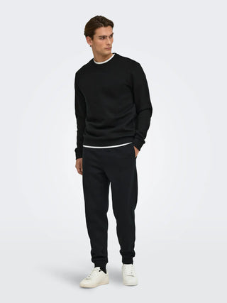 ONLY&SONS MAGLIONE CERES GIROCOLLO 22018683 BLK