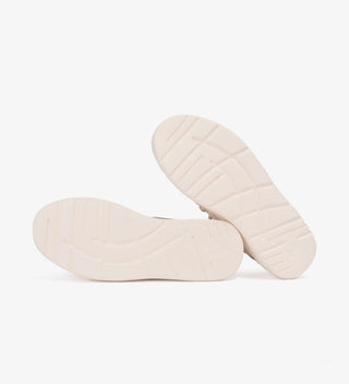 PITAS LOTTO SCARPA IN TELA CON RICAMO LOTTO BEIGE