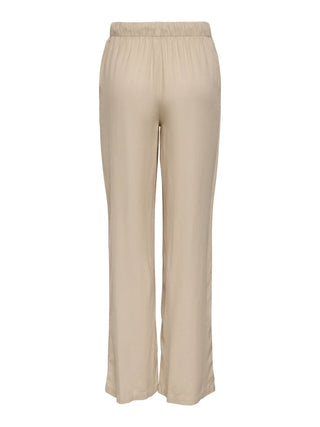 ONLY GOA PANTALACCIO IN MISTO LINO FONDO LARGO 15363676 OXT