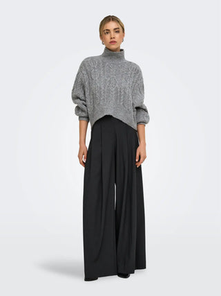 ONLY MAGLIONE HILDE A COLLO ALTO INTRECCIATO 15375336 MGM