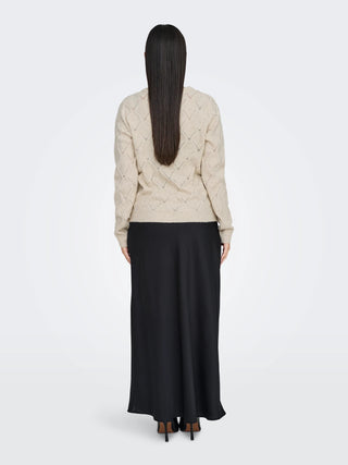 ONLY LIANA CREW NECK SWEATER WITH BEADS WOMEN 15324269 PMS