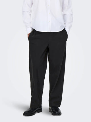 ONLY&SONS TIMES PANTALONE IN COTONE CON LACCIO IN VITA UOMO 22034291 JBK
