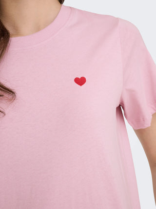 JACQUELINE DE YONG T-SHIRT JDY PISA CON CUORE 15298612 FGL