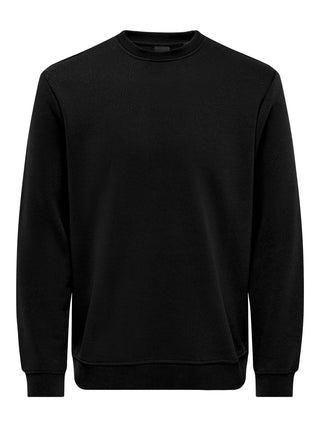 ONLY&amp;SONS CREW NECK SWEATSHIRT MEN 22029226 BLK