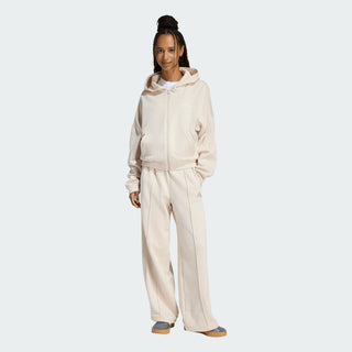 ADIDAS TUTA ADIDAS FELPA ZIP E CAPPUCCIO  + PANTALONE A ZAMPA CON LOGO DONNA KB8172