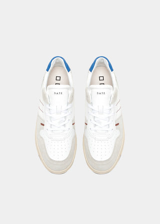 DATE SHOES COURT 2.0 NYLON WHITE-BLUE MEN M401-C2-NY-WE