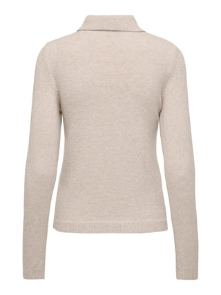 ONLY POLO GLORY A MANICHE LUNGHE CON BOTTONE A PERLA 15351154 PMS