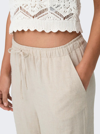 ONLY PANTALACCIO IN LINO SIESTA 15322263 MNB