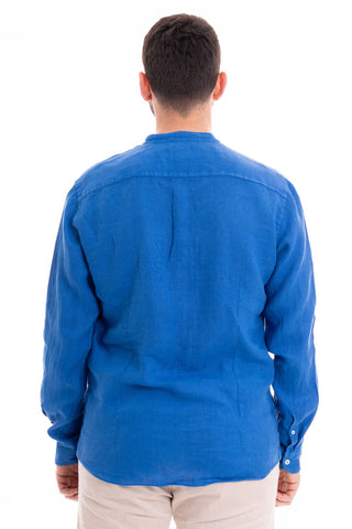 MASTRICAMICIAI CAMICIA IN LINO COLLO COREANO FS069 MC309 33 GURU