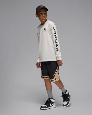 NIKE JORDAN T-SHIRT ESS BASELINE MANICA LUNGA JR 95F088 782