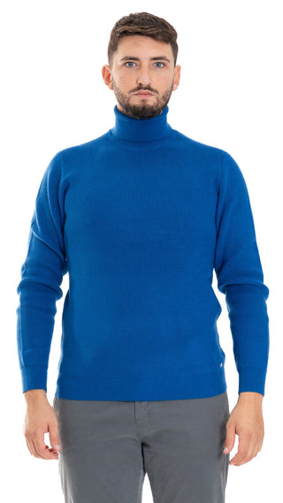 MARKUP MEN'S ENGLISH RIB HIGH NECK SWEATER MK790030 BLT