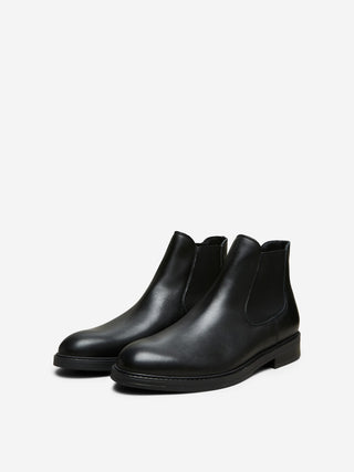 SELECTED HOMME CHELSEA LAKE LEATHER ANKLE BOOT 16081455