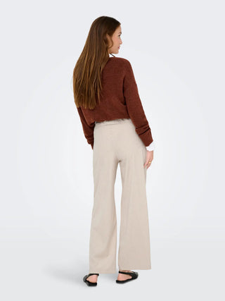 JACQUELINE DE YONG PANTALONI GEGGO CON BOTTONI IN VITA 15357186 PMS