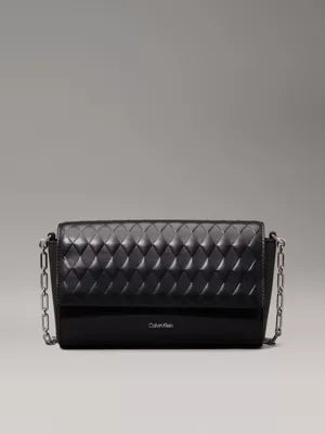 CALVIN KLEIN BORSA A TRACOLLA MINI QUILT CON DETTAGLI IN RILIEVO K612995 BEH
