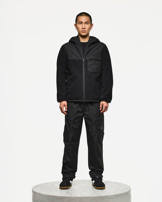 WEEKEND OFFENDER FELPAM FRUSCIANTE FULL ZIP E CAPPUCCIO CON TASCHINO UOMO HD3A15 FRUSCIANTE BLK