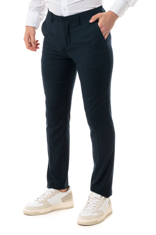 MARKUP PANTALONE CLASSICO IN  POLIVISCOSA UOMO MK89001 BLU