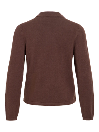 VILA VIRIL L/S POLO PULLOVER CON COLLETTO A 3 BOTTONI 14115283 CFB
