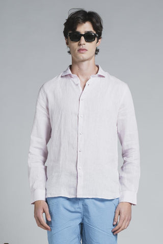 IMPURE CAMICIA CON COLLETTO FRANCESE UOMO 100% LINO RILEY LINC75