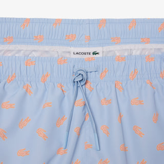 LACOSTE BOXER MARE MEDI CON STAMPA COCCODRILLO UOMO MH1851 HBA