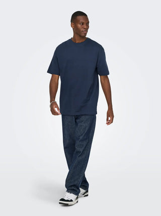 ONLY&SONS FRED T-SHIRT IN COTONE OVERSIZE 22022532 BLN