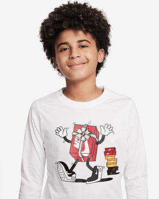 NIKE T-SHIRT SPORTSWEAR LONG SLEEVE JR FJ6387 100