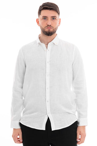 MARKUP CAMICIA MANICA LUNGA 100% LINO MK13004 BNC