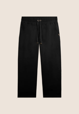 FREDDY PANTALONI CROPPED IN POPELIN ELASTICIZZATO S26WSLP15 N