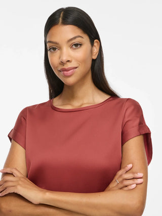 VILA ELLETTE T-SHIRT SATINATA DONNA 14059563 MSL
