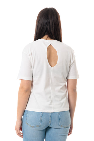 MARKUP CREW NECK T-SHIRT WITH POCKET WOMEN MW861004 OFW