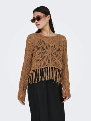 ONLY LEONIE MAGLIA CON FRANGE 15362968 FXT