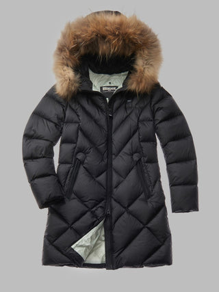 BLAUER ALTHEA DOWN JACKET WITH HOOD WITH FUR WOMEN BLDK03052 006047 999