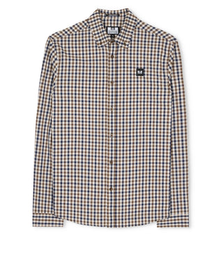 WEEKEND OFFENDER CAMICIA MANICA LUNGA A QUADRETTI PICCOLI SHSS2410 LISBON