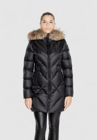 BLAUER ALTHEA LONG DOWN JACKET WITH FUR WOMEN BLDK03052 006047 999CB