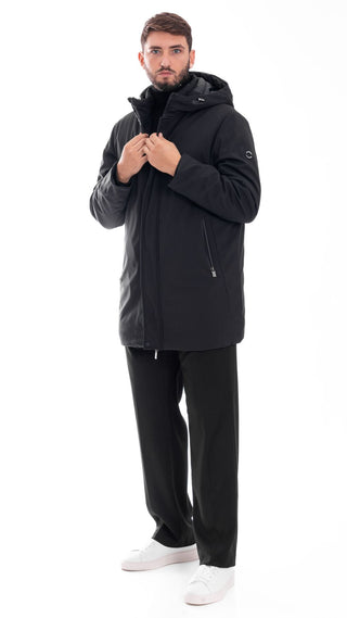 MARKUP PARKA LUNGO IN TESSUTO TECNICO UOMO MK24007 NER