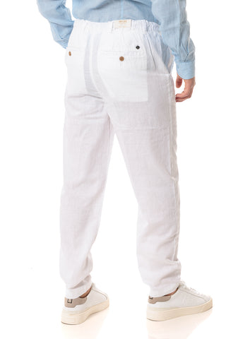 IMPURE MILES CHINO PANTALONE IN MISTO LINO CONFORT UOMO MILES MLNC24