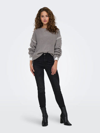 JACQUELINE DE YONG ROSELLA LONG SLEEVE PULLOVER WOMEN 15329787 DCS