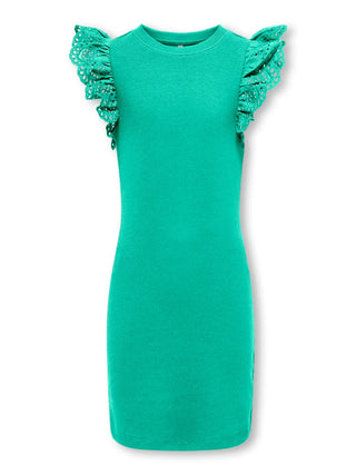 ONLY KIDS DREA DRESS WITH EMBROIDERED Puff Sleeves 15325769 SPM