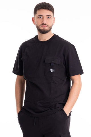 CALVIN KLEIN JEANS T-SHIRT TEXTURE POCKET J325214 BEH