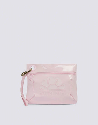 SUNDEK BORSA A TRACOLLA CLUTCH IN TESSUTO LUCIDO CON LOGO AW416ABPV400 53200