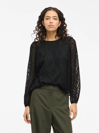 VILA T-SHIRT MIKA MANICA LUNGA GIROCOLLO DONNA 14107406 BTY