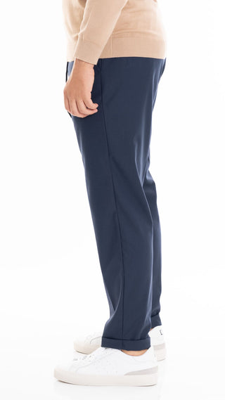 HYPS MEN'S TROUSERS IN FRESH WOOL MOLFETTA MOLFETTA 06 BLUE