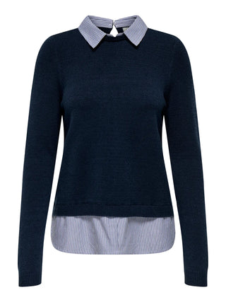 JACQUELINE DE YONG TONSY MAGLIONE CON CAMICIA INTEGRATA 15356685 TTE