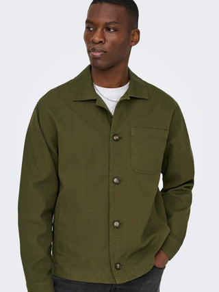 ONLY&SONS RONNIE OVERSHIRT UOMO 22037172 DKV