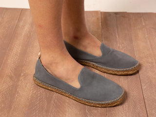LORD PARTENOPEI BLUE TYROLEAN SUEDE ESPADRILLES