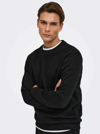 ONLY&SONS MAGLIONE CERES GIROCOLLO 22018683 BLK