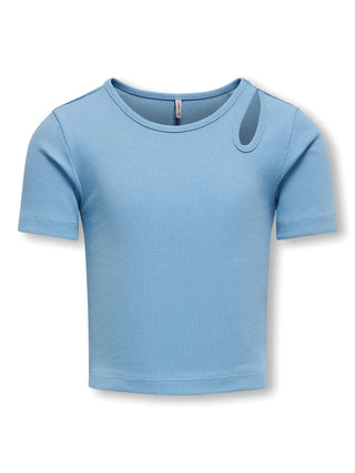 ONLY KIDS TOP CON SPALLA TAGLIATA NESSA 15313690 BLB