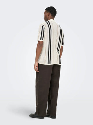 ONLY&SONS LEON CAMICIA RIGATA A MAGLIA 22036679 CLD