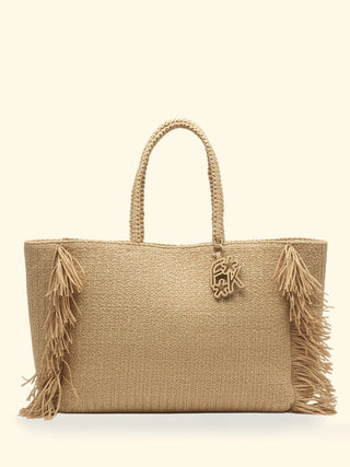 FK Maxi Bag  con frange Donna F**K Beige SW0040BG