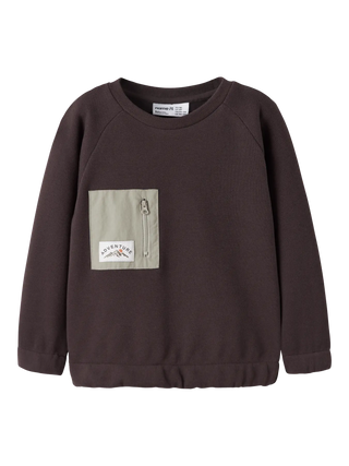 NAME IT FELPA MOSBORNE CON GIROCOLLO E TASCA SUL PETTO 13260108 CEP