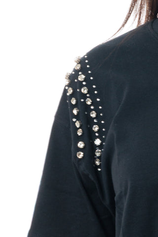 MARKUP T-SHIRT GIROCOLLO CON DETTAGLIO SULLE SPALLE DONNA MW861005 BLU